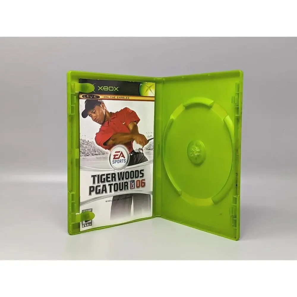 Tiger Woods PGA Tour 06 Microsoft Xbox Replacement Case & Manual Only No Game